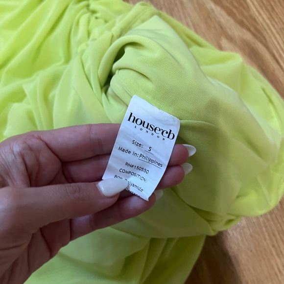 House of CB Valentina Asymmetric Cutout One-Shoulder Midi Dress Size Small - Picture 8 of 11